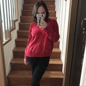 MinkPink Reddish Pink Sweater